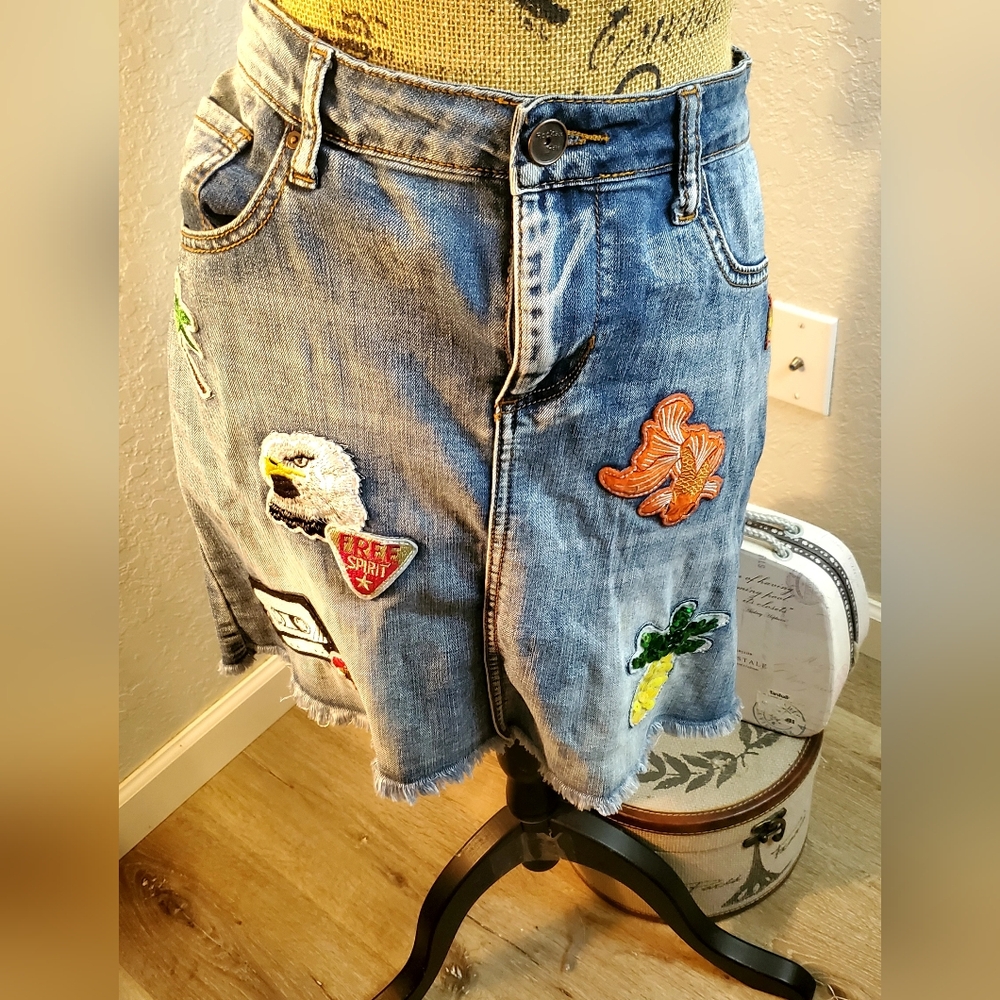 Rocks & Indigo  denim skirt.